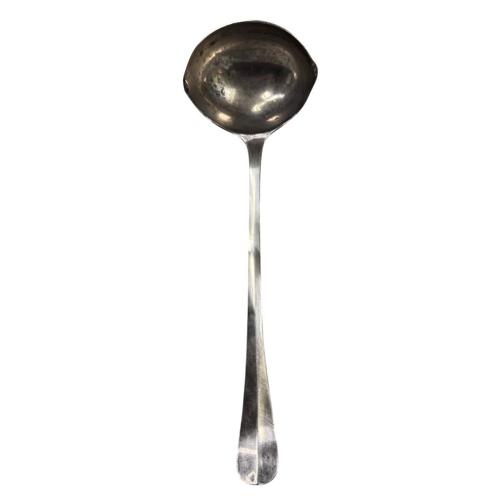 Leonard Silverplate Soup Ladle Double Pour Spout Italy Tipped Rat Tail